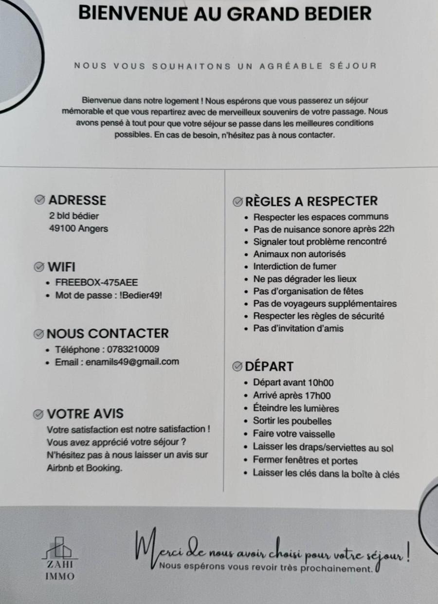 Le Grand Bedier Angers Zewnętrze zdjęcie